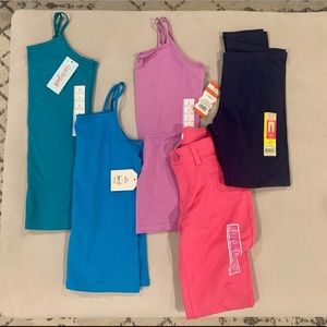 NWT Cat and Jack camis and leggings LOT